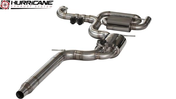 Hurricane Exhaust 3.5" ECE Klappenanlage für VW Scirocco III / R 2.0 TSI V3